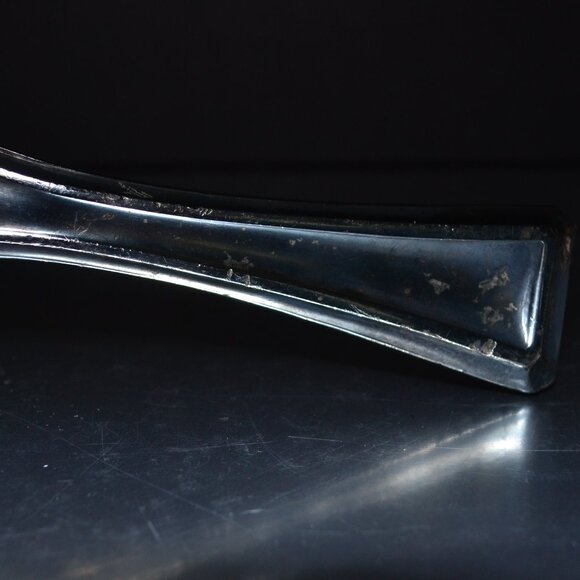 Vintage Hair Brush Gilt Handle Trim Floral Pattern Backing Regency MCM Decor - Picture 8 of 8